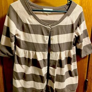 Cotton half sleeve cardigan